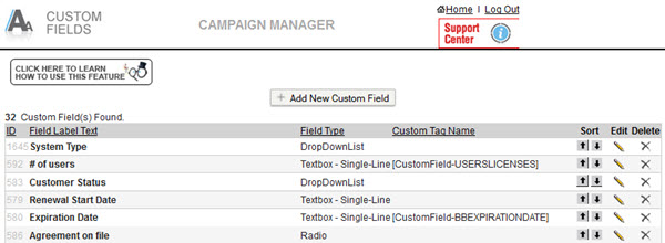 Custom Fields