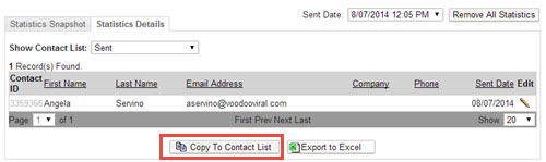 Copy to Contact List
