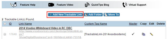 Add New Trackable Link